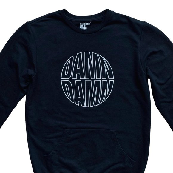Cotton-Blend Sweatshirt with Text Print | XS | Black - Picture 10 of 14
